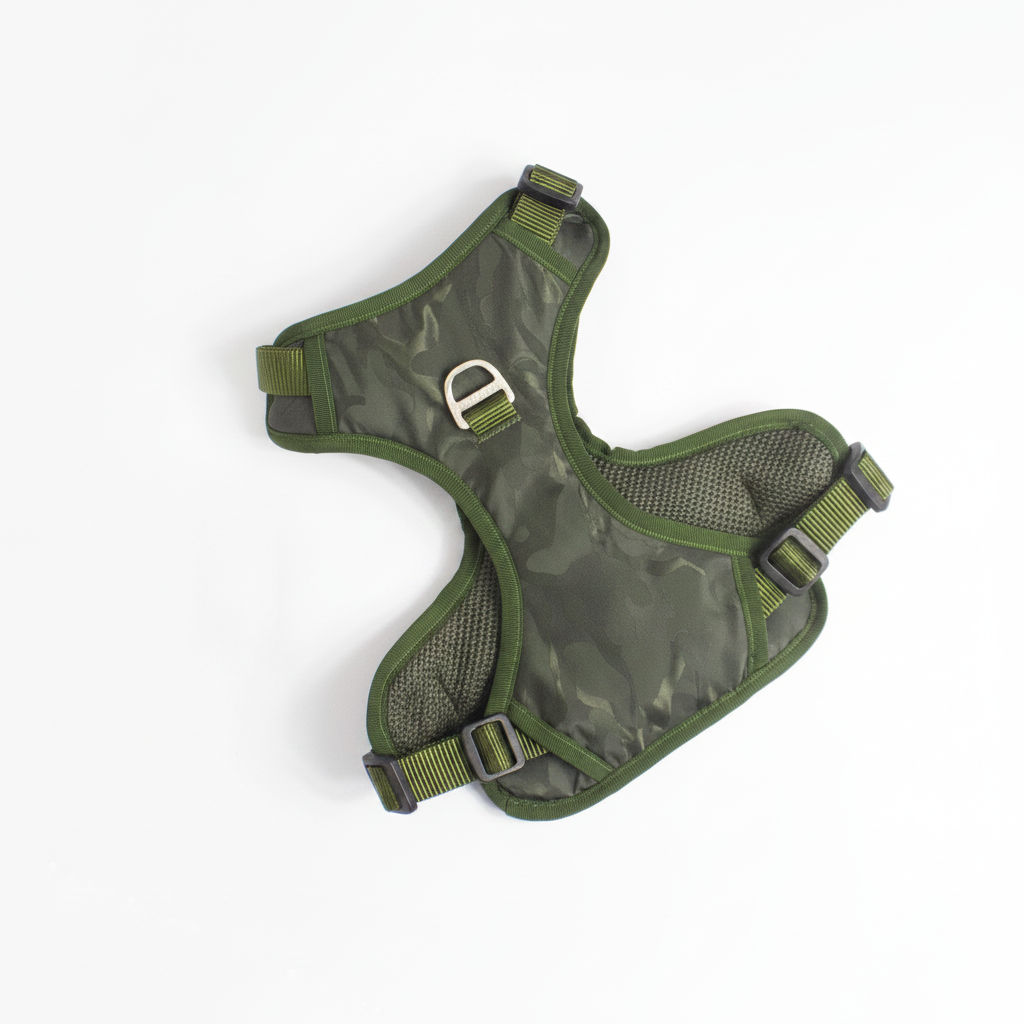 Arnés anti tirones premium verde militar